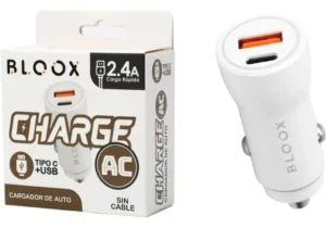 Cargador Auto USB + Tipo C BLOOX
