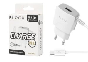 Cargador BLOOX 2A + 1 USB microUSB (BL-TCA-M1)