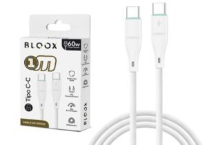 Cable de Datos BLOOX USB C a USB C PVC 100cm 60W